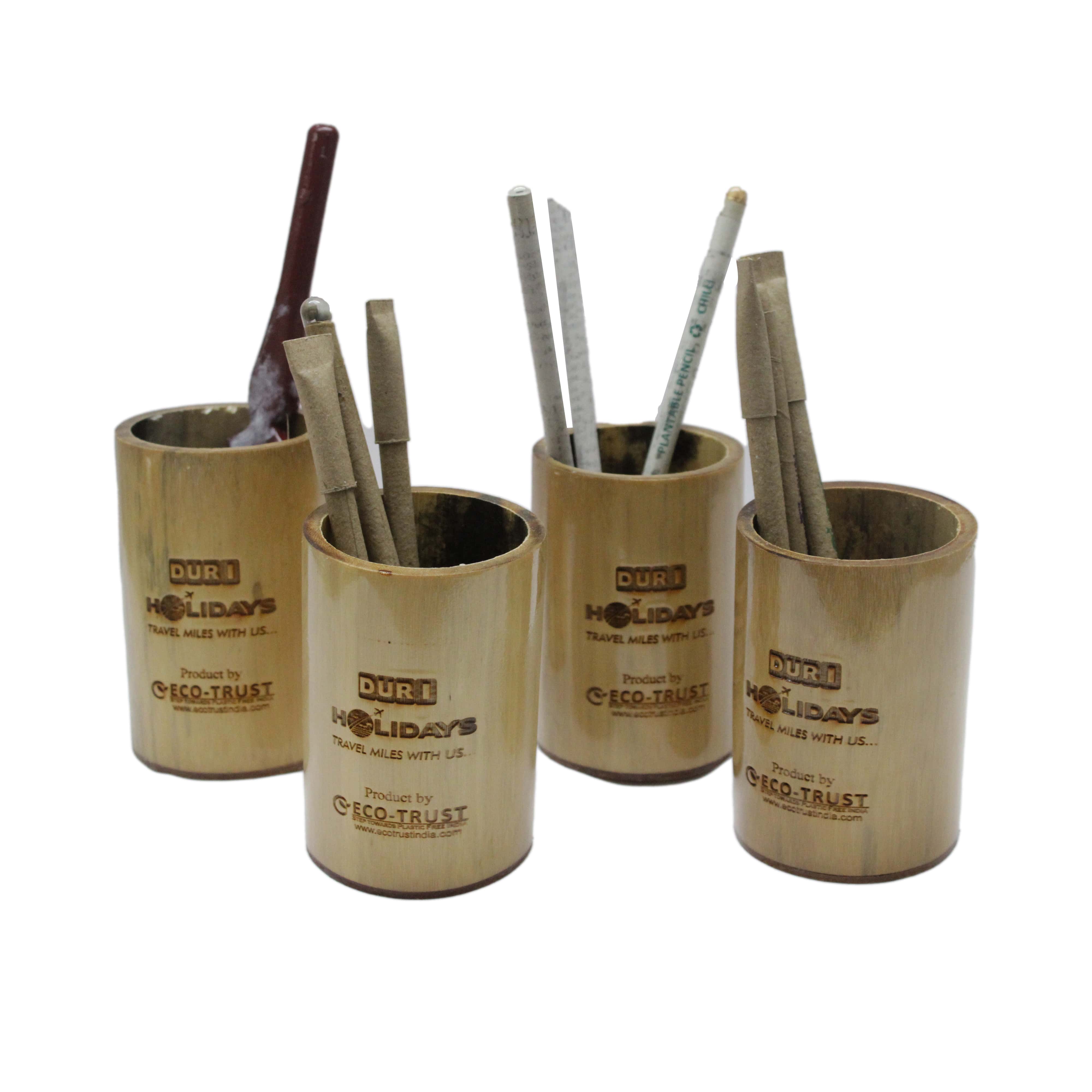 Bamboo Pen Stand